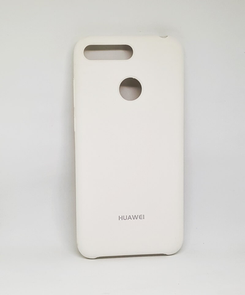 Накладка Silicone Case Premium для Huawei Y6 Prime (2018) (ATU-l21)/ Honor 7C  (AUM-L41) / Honor 7A Pro (AUM-L29)   (White)-0